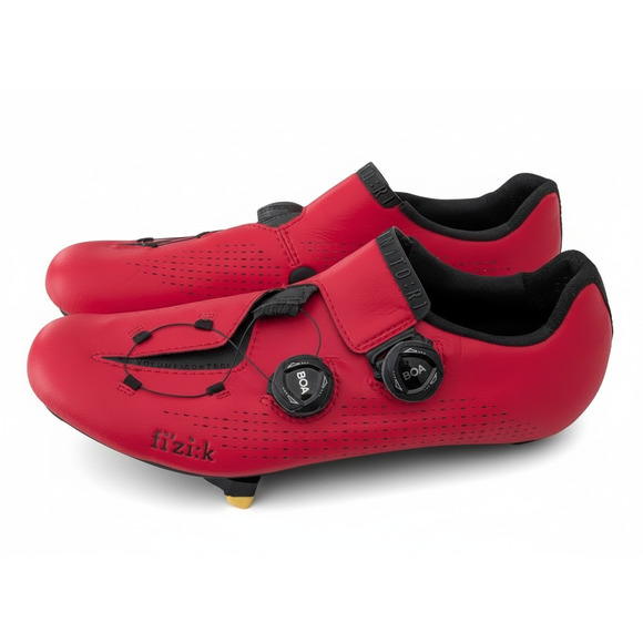 Men's Fizik Infinito R1 Bike Shoes Red US 9.5 EU 42.5  Shimano SM-SM11 Cleats - Picture 3 of 11